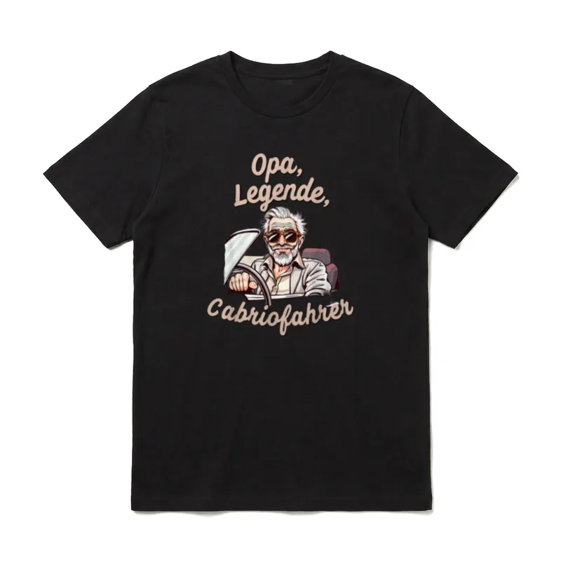 Opa Legende Cabriofahrer lustiger T-Shirt – Klassisches T-Shirt in Schwarz