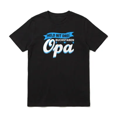 Großvater Spruch Großpapa Held T-Shirt – Klassisches T-Shirt in Schwarz