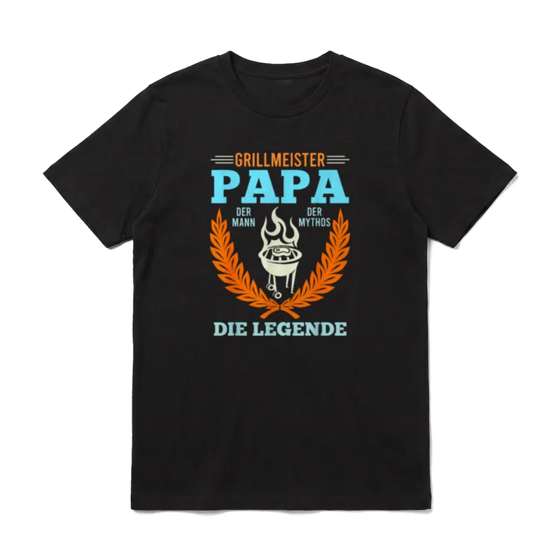Grillmeister Papa Mann Mythos Legende T-Shirt – Klassisches T-Shirt in Schwarz