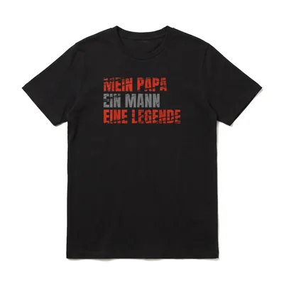 Mein Papa Ein Mann T-Shirt – Klassisches T-Shirt in Schwarz
