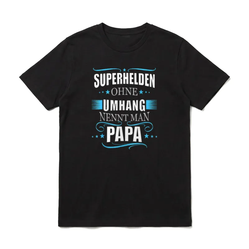 SUPERHELDEN OHNE UMHANG NENNT MAN T-Shirt – Klassisches T-Shirt in Schwarz