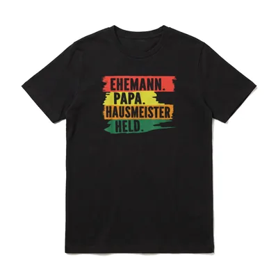 Hausmeister Ehemann Papa Held T-Shirt – Klassisches T-Shirt in Schwarz
