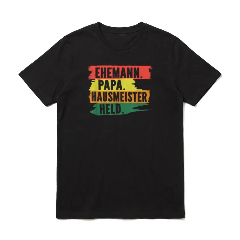 Hausmeister Ehemann Papa Held T-Shirt – Klassisches T-Shirt in Schwarz