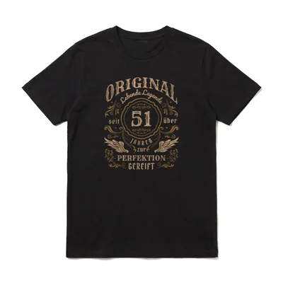 Vatertag 51. Geburtstag Papa T-Shirt – Klassisches T-Shirt in Schwarz
