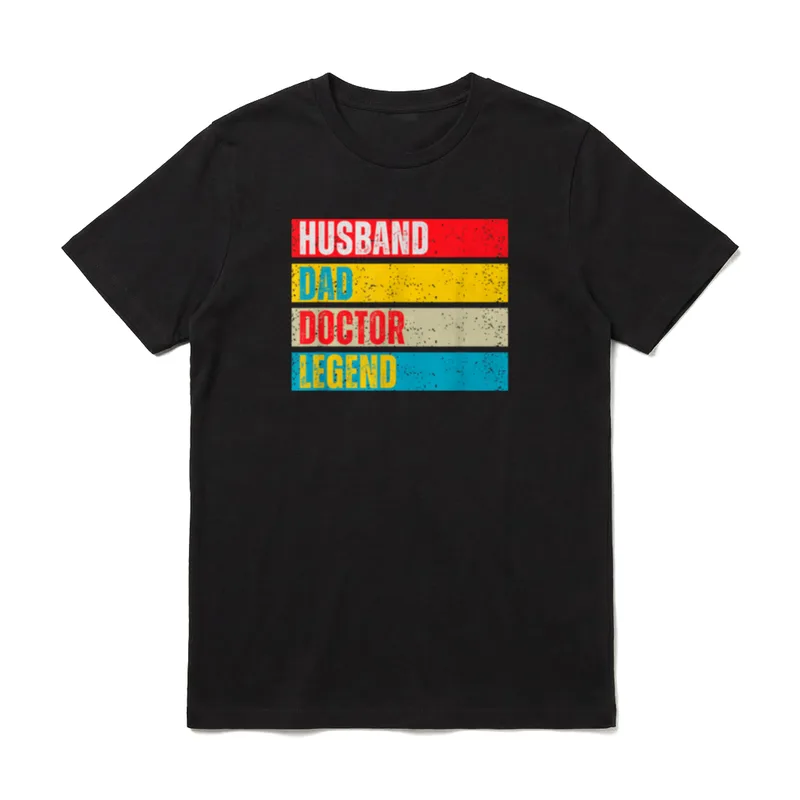 Ehemann Papa Doctor Legend T-Shirt – Klassisches T-Shirt in Schwarz