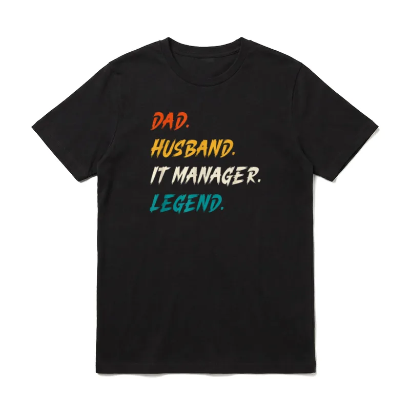 Papa Ehemann IT Manager T-Shirt – Klassisches T-Shirt in Schwarz