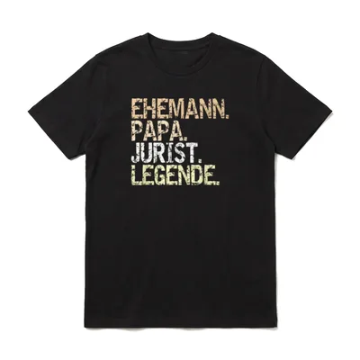 Ehemann Papa Jurist Legende T-Shirt – Klassisches T-Shirt in Schwarz