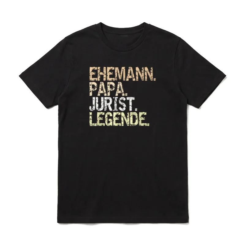 Ehemann Papa Jurist Legende T-Shirt – Klassisches T-Shirt in Schwarz