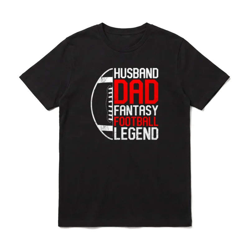 Husband Dad Fanatsy Football T-Shirt – Klassisches T-Shirt in Schwarz