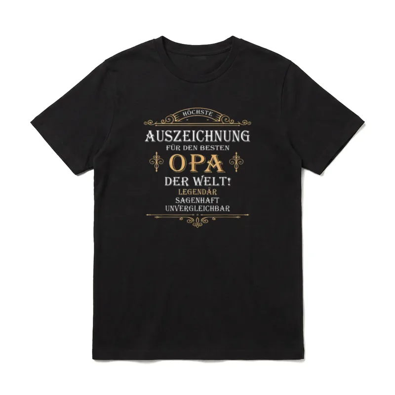 Opa Geschenke Bester Opa T-Shirt – Klassisches T-Shirt in Schwarz