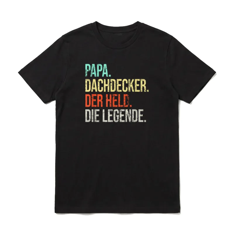 Dachdecker Papa Legende Vater T-Shirt – Klassisches T-Shirt in Schwarz