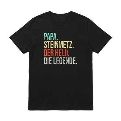 Steinmetz Papa Legende Vater T-Shirt – Klassisches T-Shirt in Schwarz