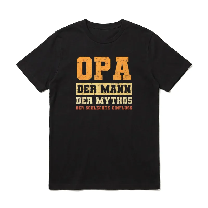 Opa Der Mann T-Shirt – Klassisches T-Shirt in Schwarz