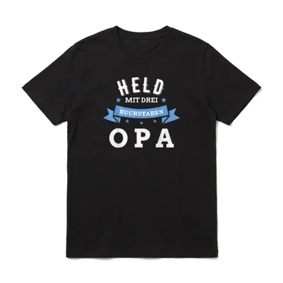 Opa Held Geburtstag lustig T-Shirt – Klassisches T-Shirt in Schwarz