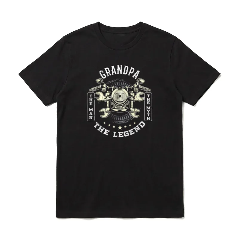 Bike Riding Opa Legend T-Shirt – Klassisches T-Shirt in Schwarz