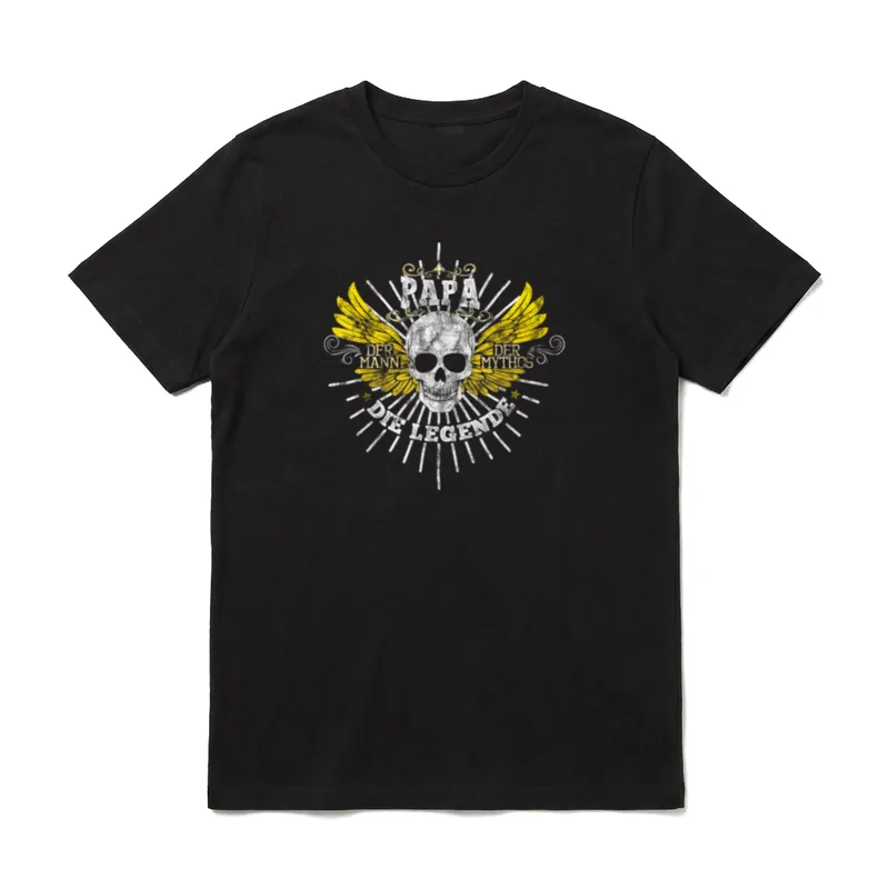 Papa Der Mann T-Shirt – Klassisches T-Shirt in Schwarz