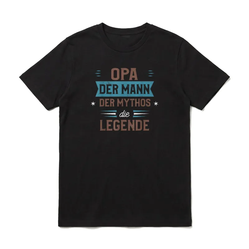 Opa Mann Mythos Legende Papa Legende & Held T-Shirt – Klassisches T-Shirt in Schwarz