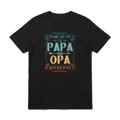 Ich habe zwei Titel T-Shirt – Klassisches T-Shirt in Schwarz