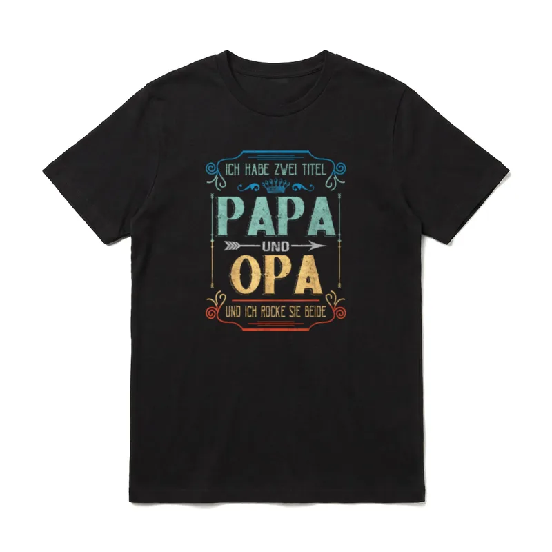 Ich habe zwei Titel T-Shirt – Klassisches T-Shirt in Schwarz