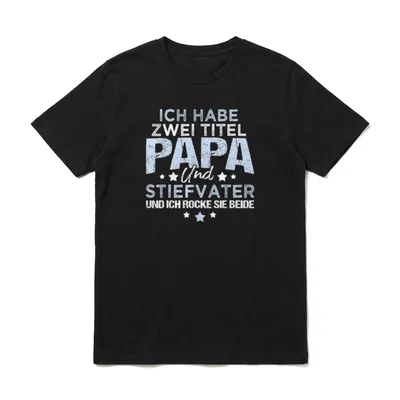Ich habe zwei Titel T-Shirt – Klassisches T-Shirt in Schwarz