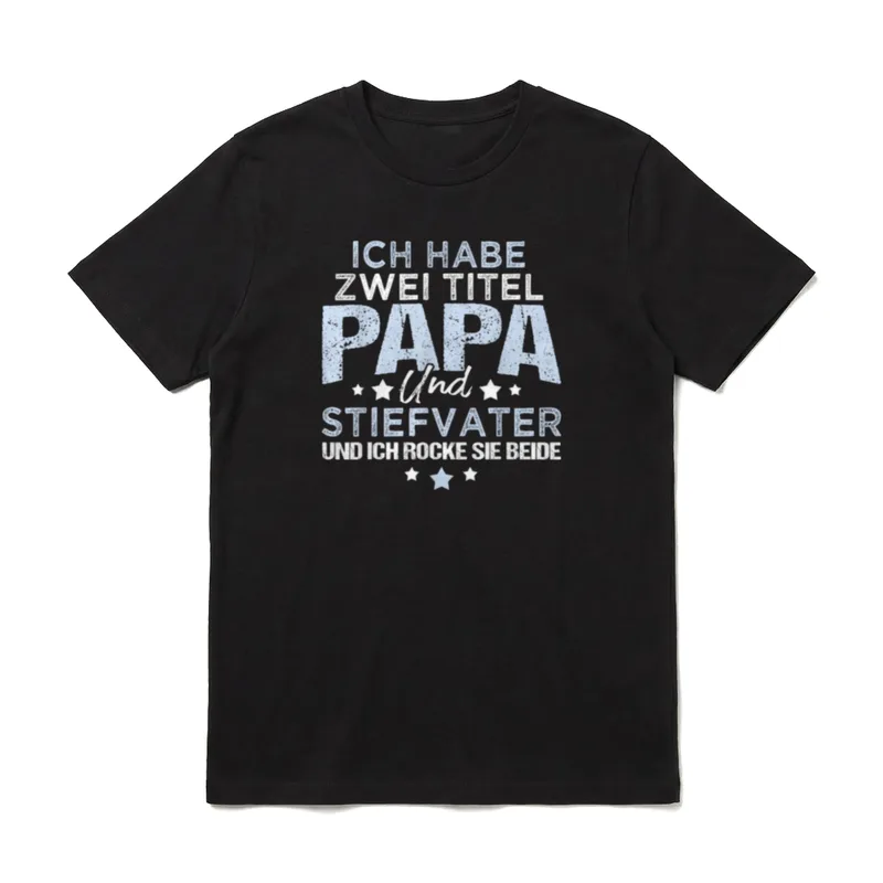 Ich habe zwei Titel T-Shirt – Klassisches T-Shirt in Schwarz