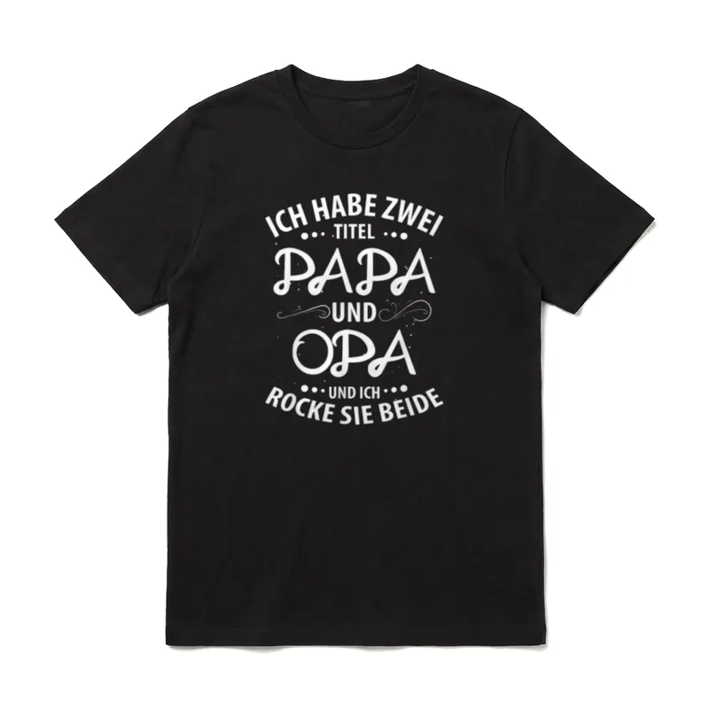 Ich habe zwei Titel T-Shirt – Klassisches T-Shirt in Schwarz