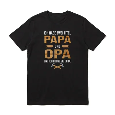 I Have Two Titles T-Shirt – Klassisches T-Shirt in Schwarz
