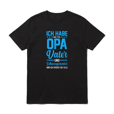 Schwiegervater Opa Vater Papa T-Shirt – Klassisches T-Shirt in Schwarz