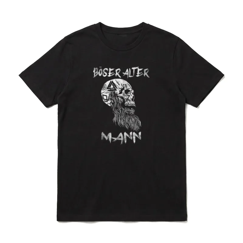 Böser Alter Mann Wikinger T-Shirt – Klassisches T-Shirt in Schwarz