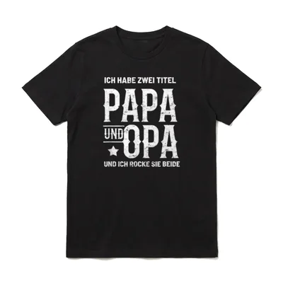 Ich Habe Zwei Titel T-Shirt – Klassisches T-Shirt in Schwarz