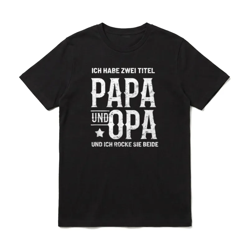 Ich Habe Zwei Titel T-Shirt – Klassisches T-Shirt in Schwarz