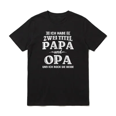 Ich habe zwei Titel T-Shirt – Klassisches T-Shirt in Schwarz