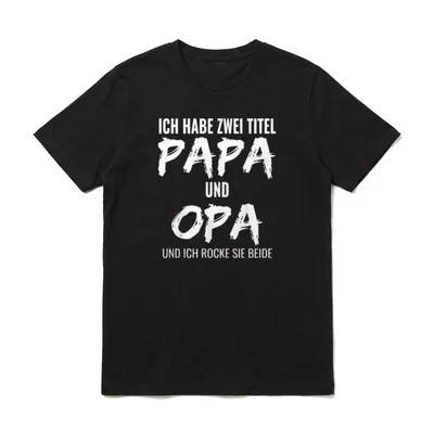 Ich Habe Zwei Titel T-Shirt – Klassisches T-Shirt in Schwarz