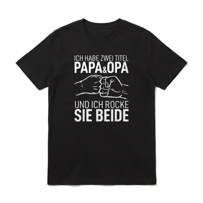 Vatertag Vater Dad Ich T-Shirt – Klassisches T-Shirt in Schwarz