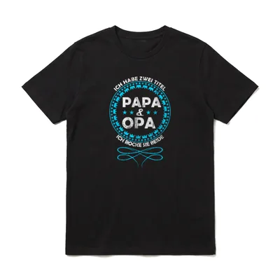 Ich Habe Zwei Titel T-Shirt – Klassisches T-Shirt in Schwarz