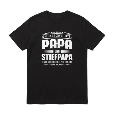 Ich Habe Zwei Titel T-Shirt – Klassisches T-Shirt in Schwarz