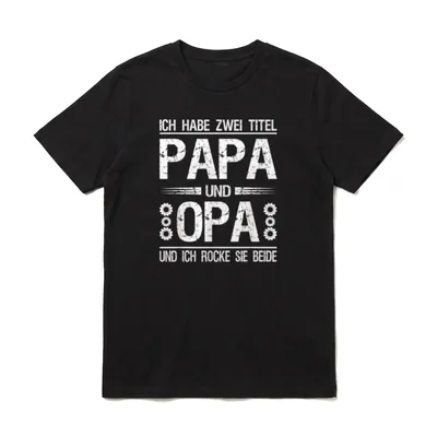 Ich habe zwei Titel T-Shirt – Klassisches T-Shirt in Schwarz