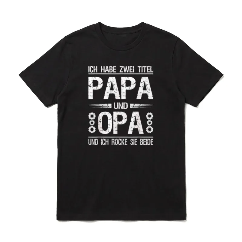 Ich habe zwei Titel T-Shirt – Klassisches T-Shirt in Schwarz