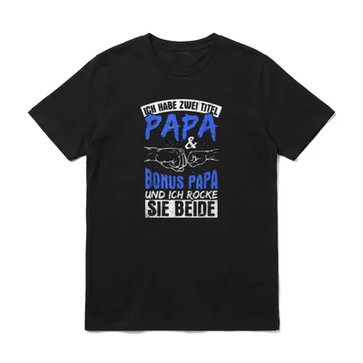 Ich Habe Zwei Titel T-Shirt – Klassisches T-Shirt in Schwarz