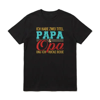 Ich habe zwei Titel T-Shirt – Klassisches T-Shirt in Schwarz