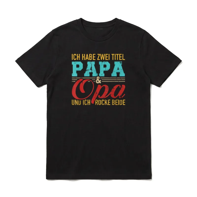 Ich habe zwei Titel T-Shirt – Klassisches T-Shirt in Schwarz