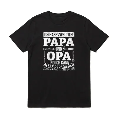 Ich habe zwei Titel T-Shirt – Klassisches T-Shirt in Schwarz