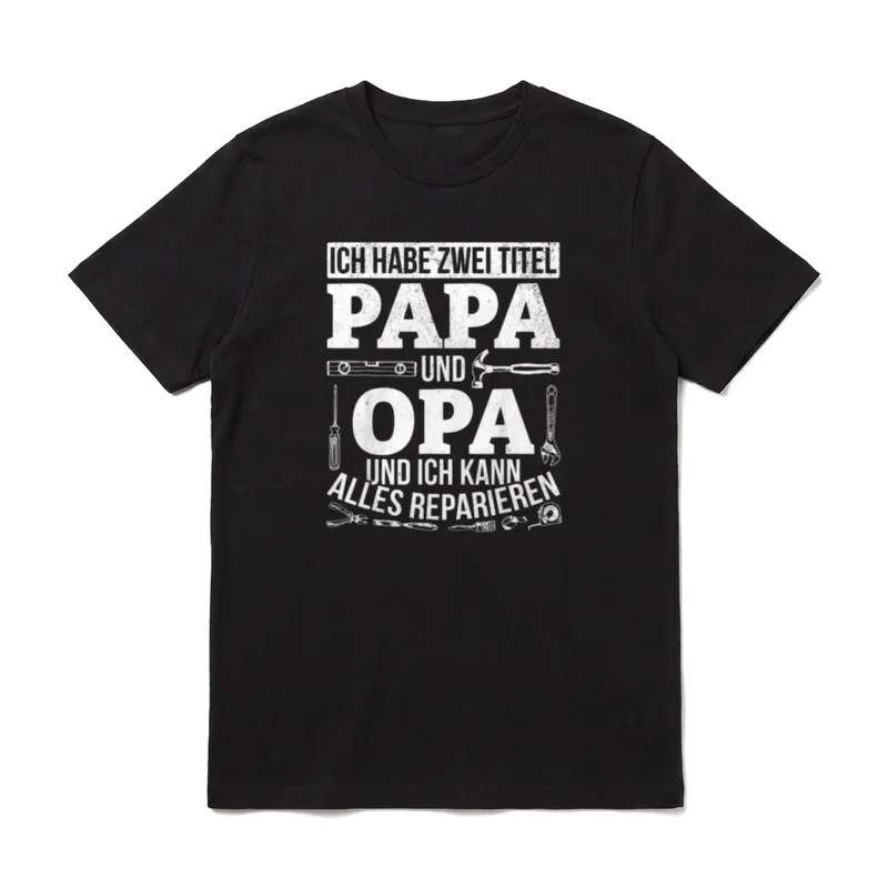 Ich habe zwei Titel T-Shirt – Klassisches T-Shirt in Schwarz