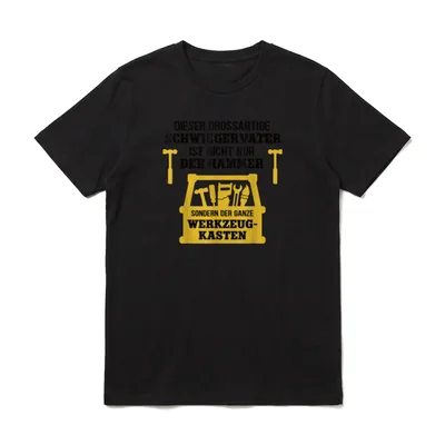 Bester Schwiegervater Schwiegerpapa Vater T-Shirt – Klassisches T-Shirt in Schwarz