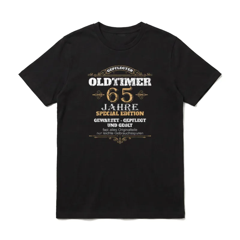 65 Geburtstag Mann 65 T-Shirt – Klassisches T-Shirt in Schwarz