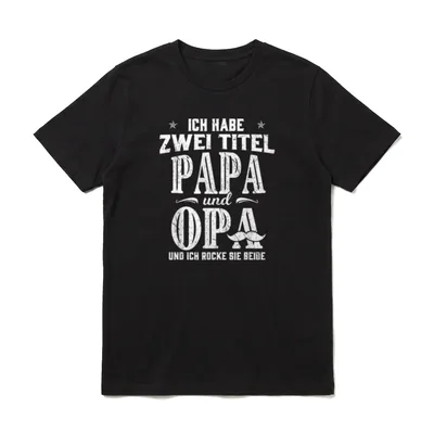 Ich habe zwei Titel T-Shirt – Klassisches T-Shirt in Schwarz