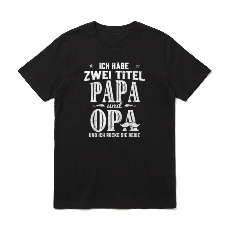 Ich habe zwei Titel T-Shirt – Klassisches T-Shirt in Schwarz