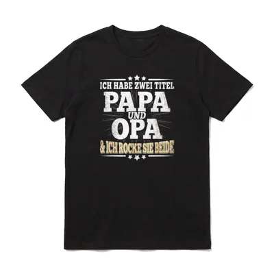 Ich Habe Zwei Titel T-Shirt – Klassisches T-Shirt in Schwarz