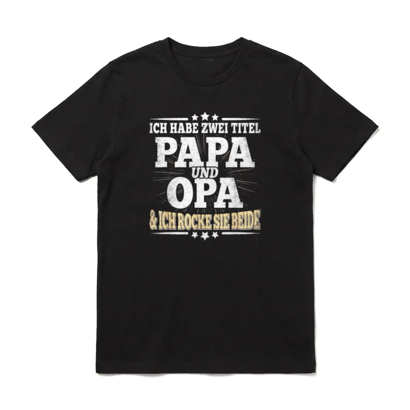 Ich Habe Zwei Titel T-Shirt – Klassisches T-Shirt in Schwarz
