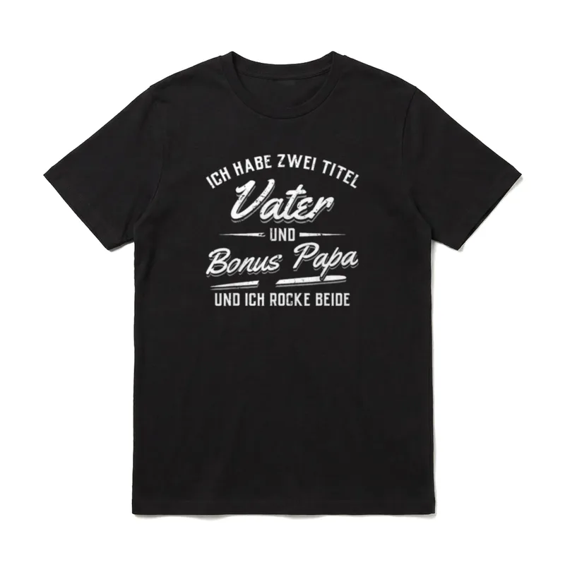 Ich habe zwei Titel T-Shirt – Klassisches T-Shirt in Schwarz